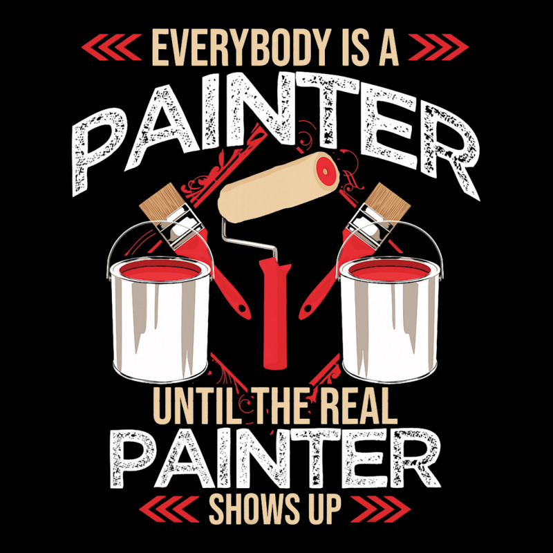 Decorator The Real Painter Shows Up Quote For Hous Cropped Sweater | Artistshot