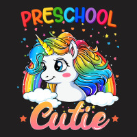 Cutie Preschool Unicorn Rainbow Back To School Kid T-shirt | Artistshot