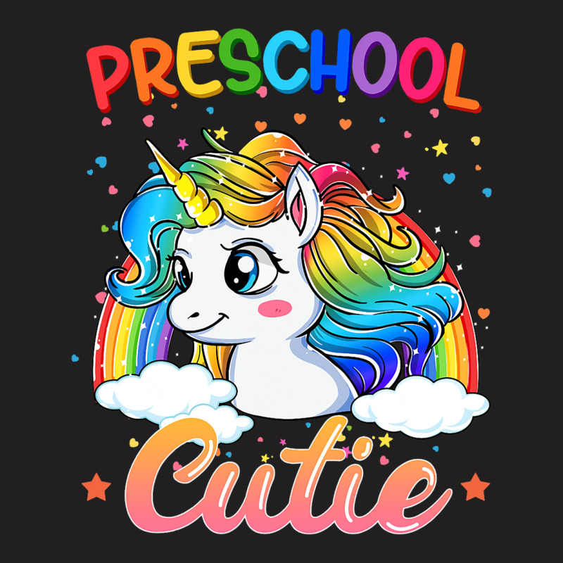 Cutie Preschool Unicorn Rainbow Back To School Kid T-shirt | Artistshot