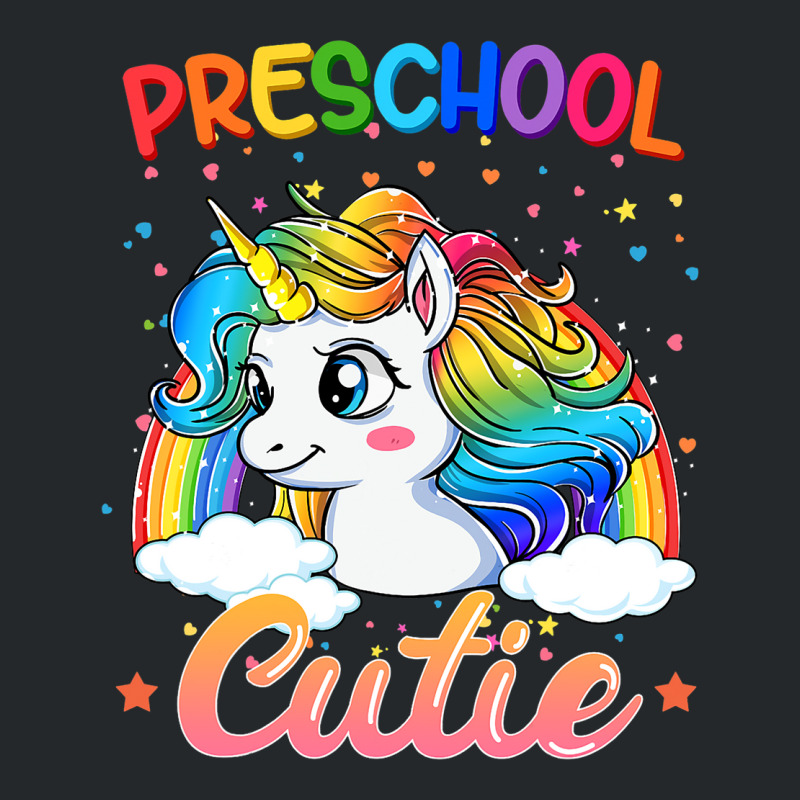 Cutie Preschool Unicorn Rainbow Back To School Kid Crewneck Sweatshirt | Artistshot