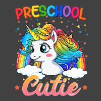 Cutie Preschool Unicorn Rainbow Back To School Kid Vintage T-shirt | Artistshot