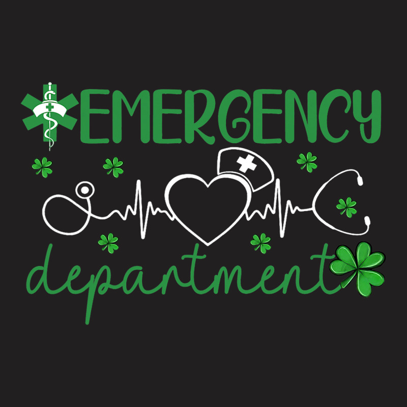 Emergency Department Funny Er Nurse Irish St Patri T-shirt | Artistshot