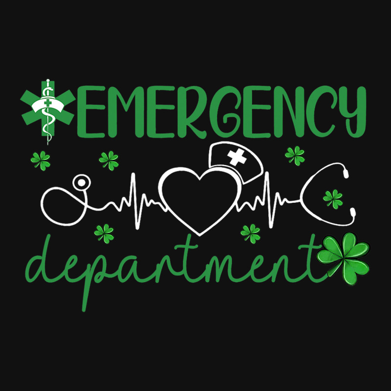 Emergency Department Funny Er Nurse Irish St Patri Metal Print Square | Artistshot