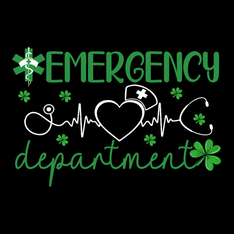 Emergency Department Funny Er Nurse Irish St Patri Zipper Hoodie | Artistshot