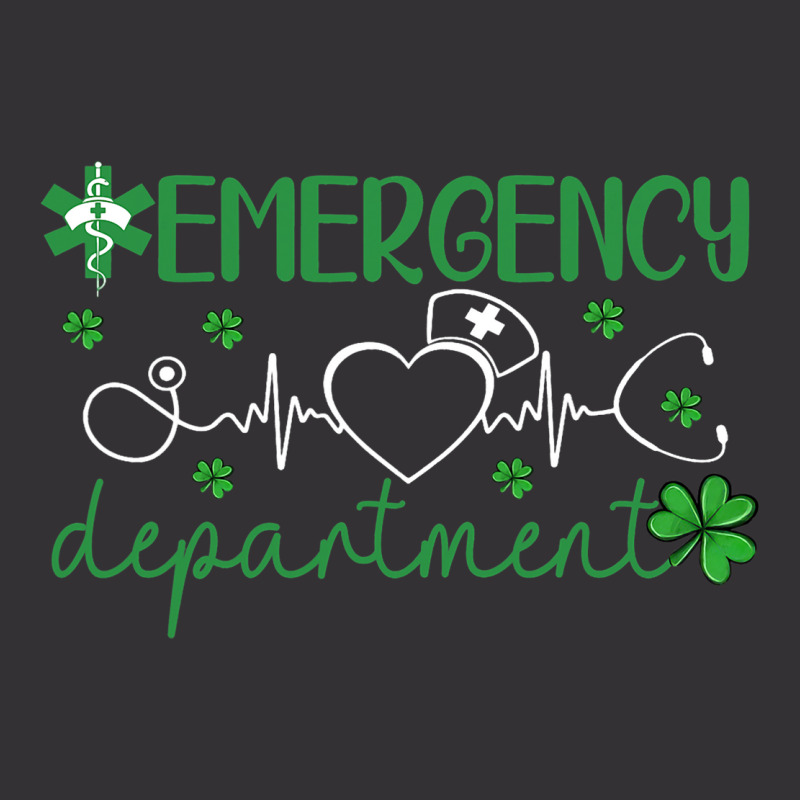 Emergency Department Funny Er Nurse Irish St Patri Vintage Short | Artistshot