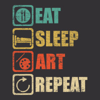 Eat Sleep Art Repeat Funny Artist Painter T-shirt Vintage Hoodie | Artistshot