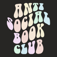 Funny Anti Social Book Club Librarian Retro Introv Ladies Fitted T-shirt | Artistshot