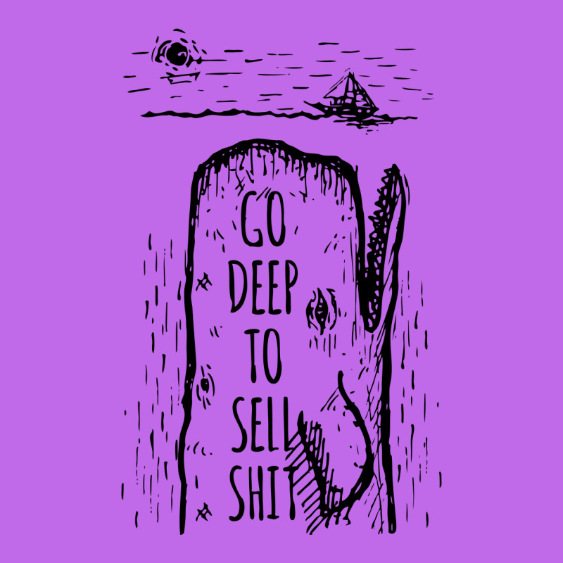 Go Deep To Sell Shit Crew Socks | Artistshot