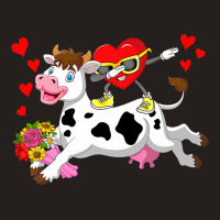 Dabbing Heart Sunglasses Riding Cow Farmer Valenti Tank Top | Artistshot