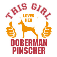 This Girl Loves Her Doberman Pinscher Raglan Crop Top | Artistshot