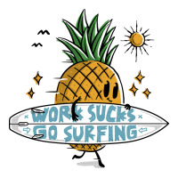 Work Sucks, Go Surfing Raglan Crop Top | Artistshot