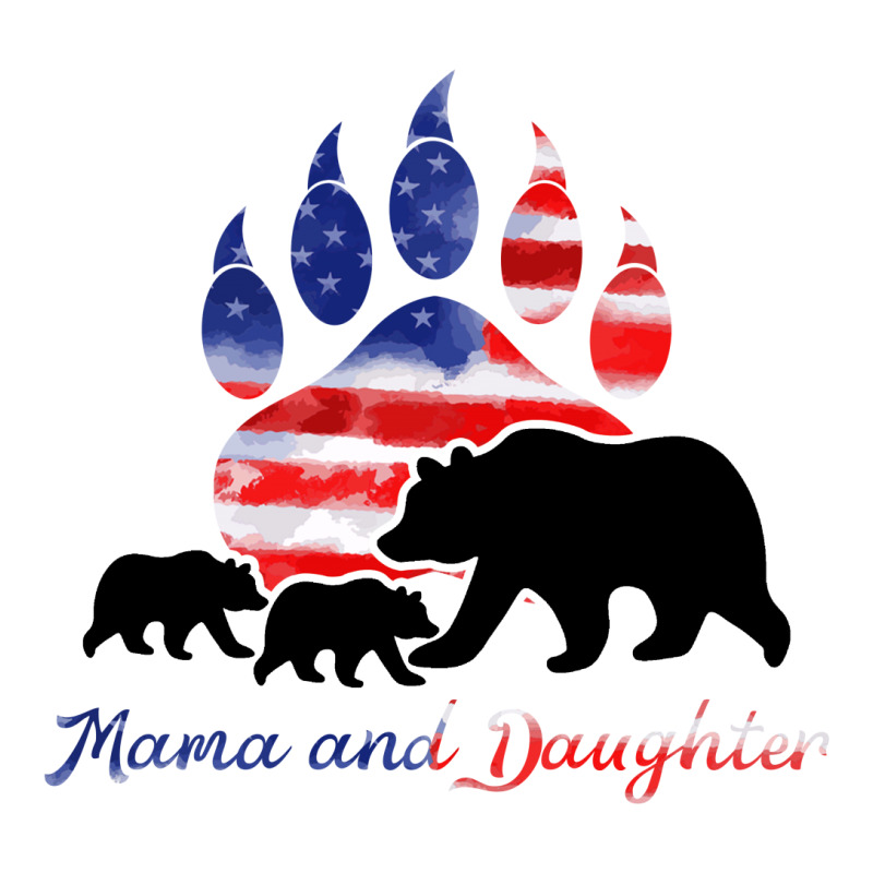 Mama And Daughter America For Light Raglan Crop Top by autlu2024 | Artistshot