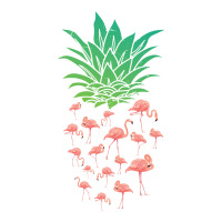 Pineapple Flamingo Raglan Crop Top | Artistshot