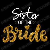 Sister Of The Bride Cute Golden Glitter Imitation Bridal Party Sister' Toddler Sweatshirt | Artistshot