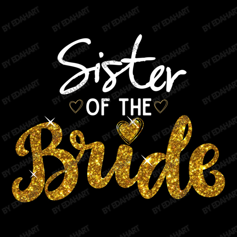 Sister Of The Bride Cute Golden Glitter Imitation Bridal Party Sister' Youth Jogger by EdahArt | Artistshot