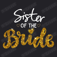 Sister Of The Bride Cute Golden Glitter Imitation Bridal Party Sister' Youth Tee | Artistshot