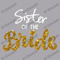 Sister Of The Bride Cute Golden Glitter Imitation Bridal Party Sister' Youth 3/4 Sleeve | Artistshot