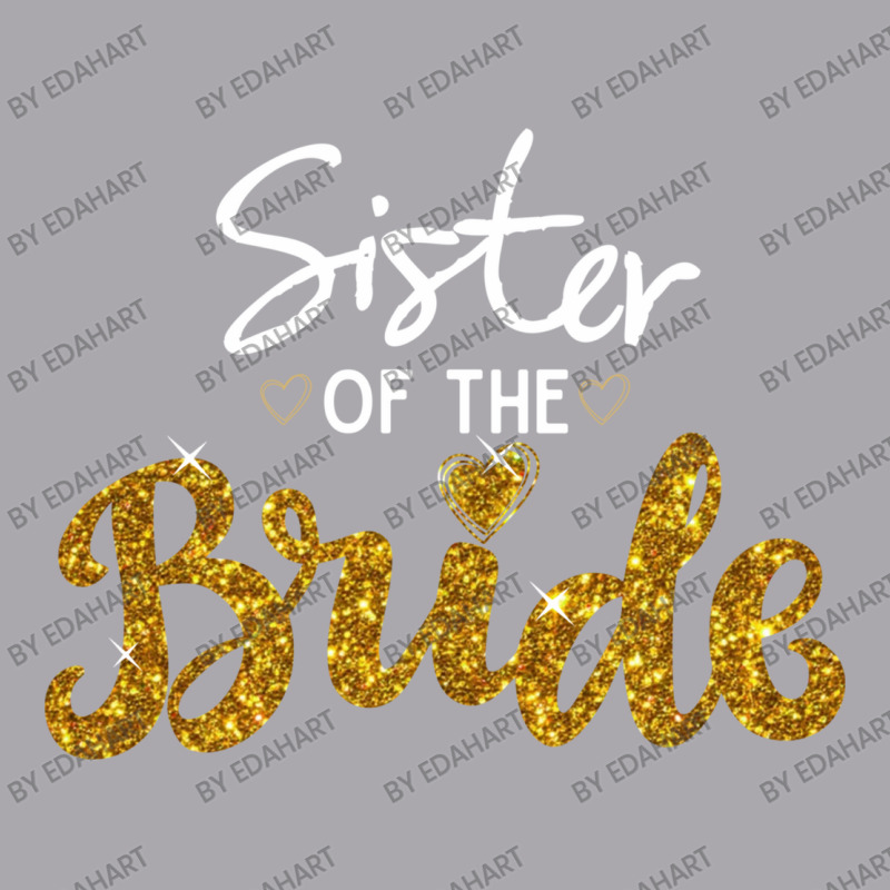 Sister Of The Bride Cute Golden Glitter Imitation Bridal Party Sister' Youth 3/4 Sleeve by EdahArt | Artistshot