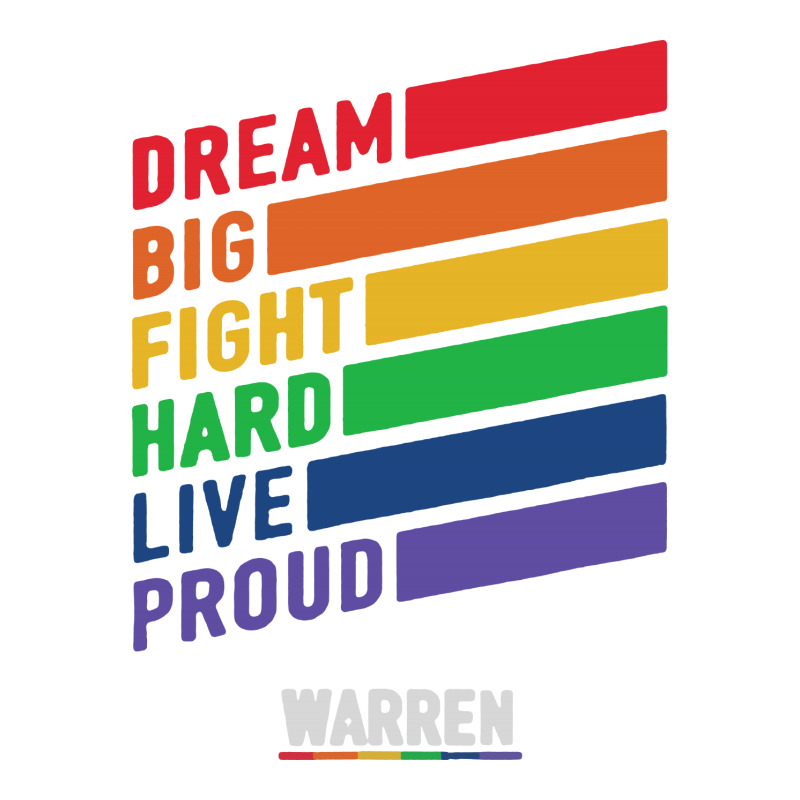 Elizabeth Warren Dream Big Fight Hard Live Proud Raglan Crop Top by mirazjason | Artistshot