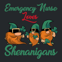 Emergency Nurse Loves Shenanigans St. Patricks Day Crewneck Sweatshirt | Artistshot