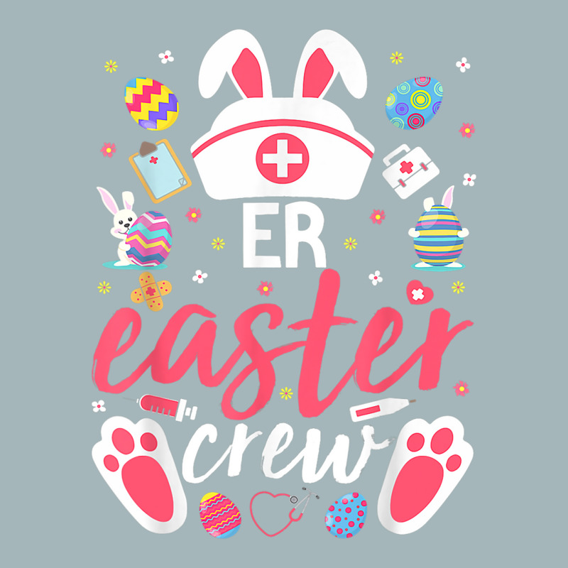 Er Easter Nurse Crew Easter Day Emergency Room Nur Unisex Sherpa-lined Denim Jacket | Artistshot