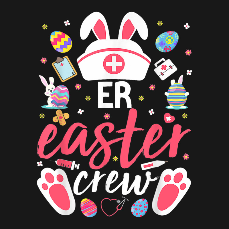 Er Easter Nurse Crew Easter Day Emergency Room Nur Flannel Shirt | Artistshot