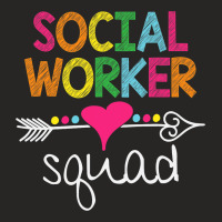 Social Worker Squad Rainbow Women School Social Wo Ladies Fitted T-shirt | Artistshot