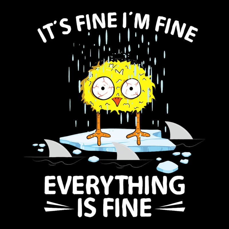 Sarcastic Chick Im Fine Its Fine Everything Is Fin V-neck Tee | Artistshot