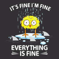 Sarcastic Chick Im Fine Its Fine Everything Is Fin Vintage Hoodie | Artistshot