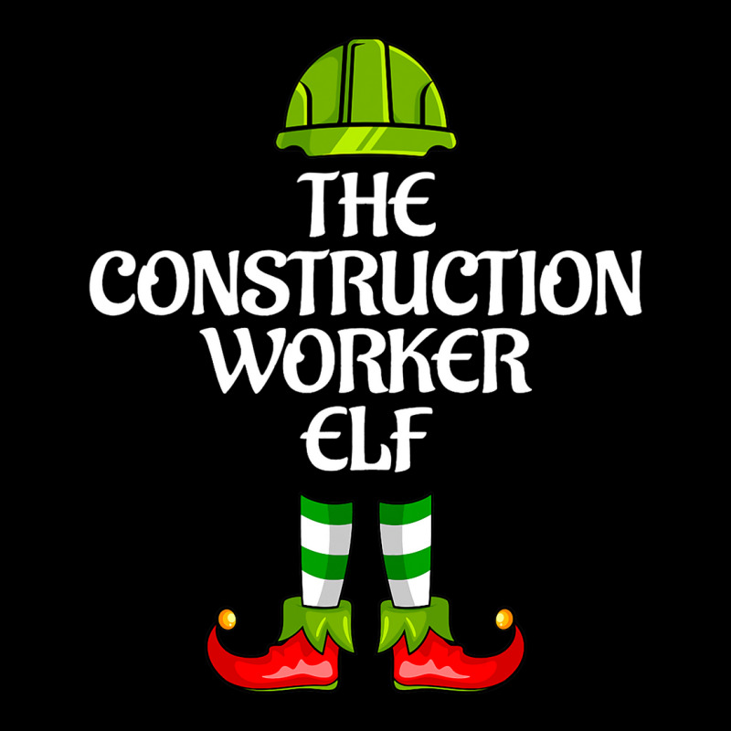 The Construction Worker Elf Christmas Career Costu Men's Long Sleeve Pajama Set | Artistshot