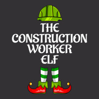 The Construction Worker Elf Christmas Career Costu Vintage Hoodie | Artistshot