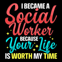 Social Services Worker Quote Worth My Time Appreci Adjustable Cap | Artistshot