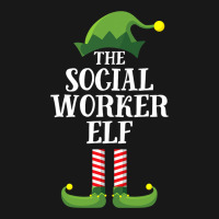 Social Worker Elf Matching Family Group Christmas  Flannel Shirt | Artistshot