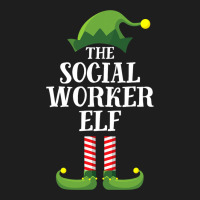 Social Worker Elf Matching Family Group Christmas  Classic T-shirt | Artistshot