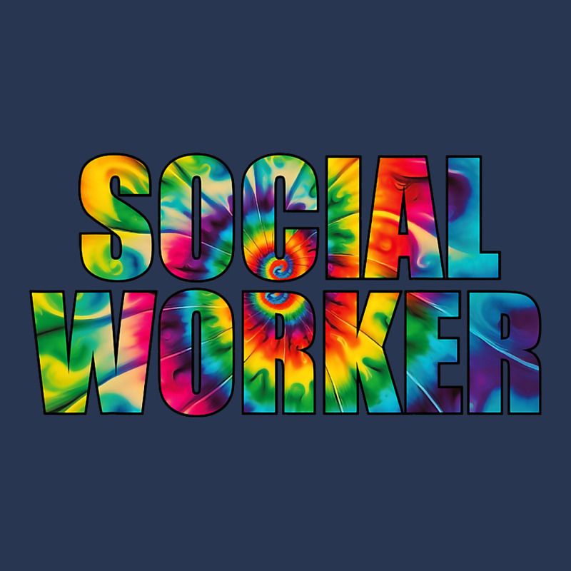 Social Worker Tie Dye Women School Social Worker 3 Ladies Denim Jacket by AziyaFalcone | Artistshot