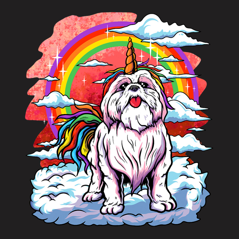 Shih Tzu Unicorn Rainbow Women Kids Girls Puppy Ow T-shirt | Artistshot