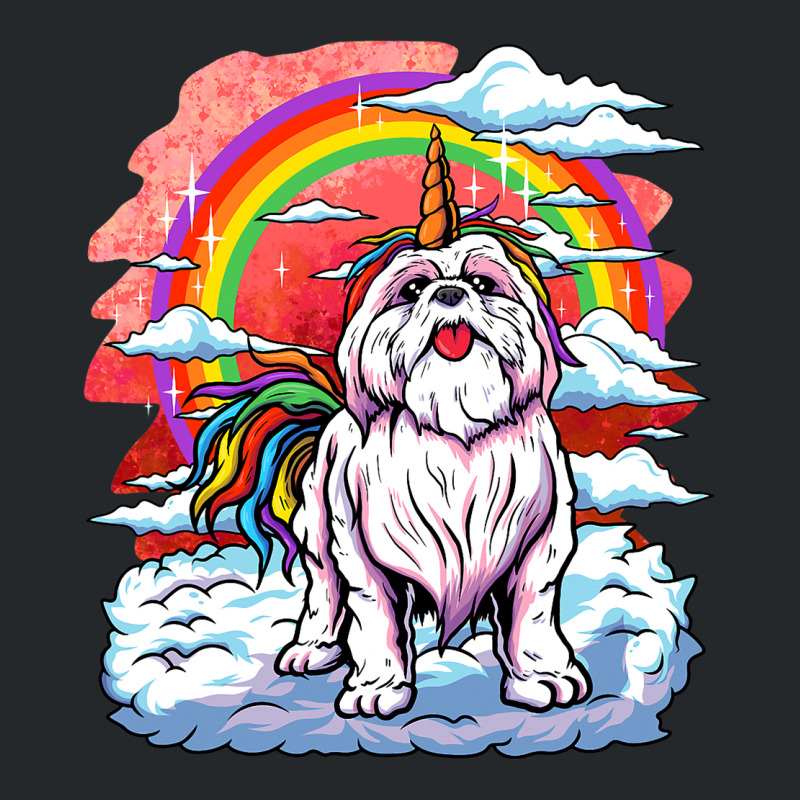 Shih Tzu Unicorn Rainbow Women Kids Girls Puppy Ow Crewneck Sweatshirt | Artistshot