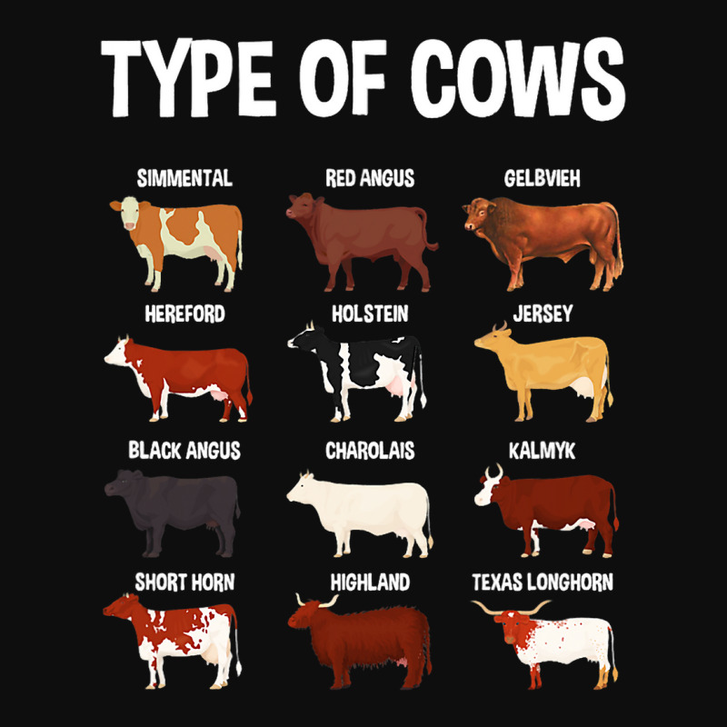 Types Of Cows Farming Farmer Costume Graphic Art C Crop Top by BristolEstes | Artistshot