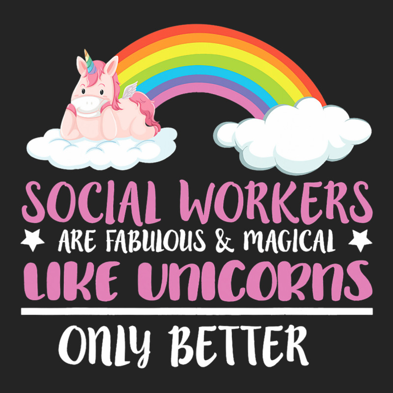 Social Worker Quote Cute Rainbow Fabulous Magical  3/4 Sleeve Shirt by NariahPringle | Artistshot