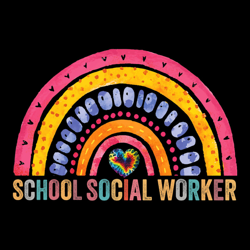 School Social Worker Rainbow Appreciation Social W Maternity Scoop Neck T-shirt by ZuzannaHornber | Artistshot