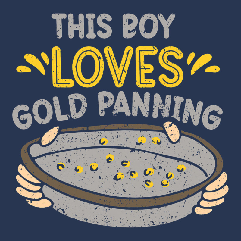 This Boy Loves Gold Panning Hobby Digging Pan Digg Men Denim Jacket by GiovayPool | Artistshot