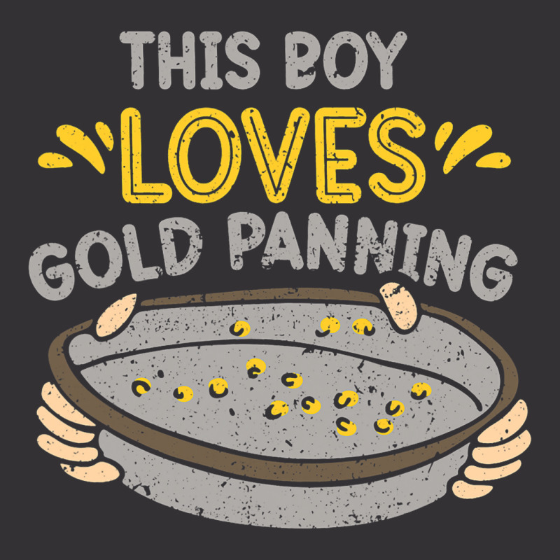 This Boy Loves Gold Panning Hobby Digging Pan Digg Vintage Short by GiovayPool | Artistshot