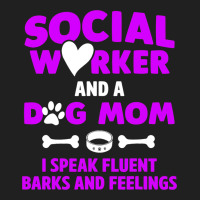 Social Worker And Dog Mom I Speak Fluent Barks And Ladies Polo Shirt | Artistshot