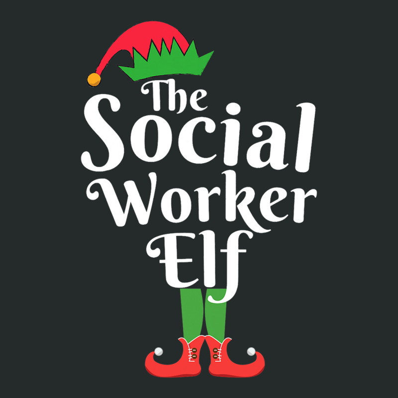 The Social Worker Elf Matching Family Group Christ Women's Triblend Scoop T-shirt by SiddharthaGish | Artistshot