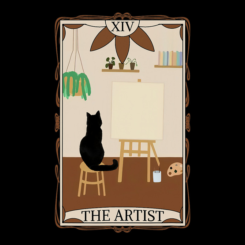 The Artist Tarot Card Art Teacher Cat Painting Lov Maternity Scoop Neck T-shirt | Artistshot