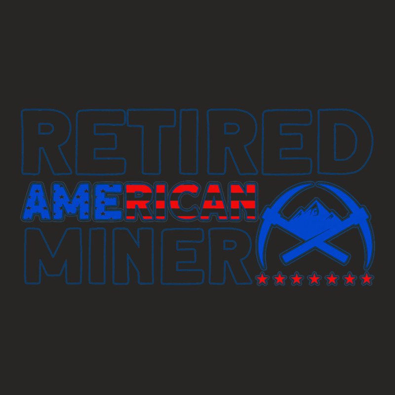 Underground Mining Retired American Coal Miner Ladies Fitted T-Shirt by AbubakrCantor | Artistshot