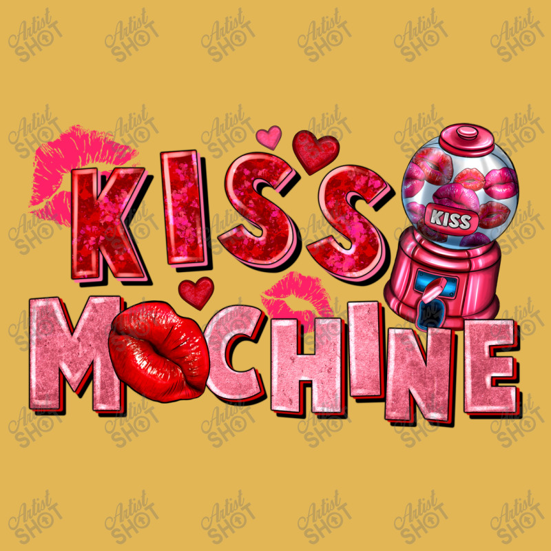 Kiss Machine Valentine's Day Vintage Hoodie And Short Set | Artistshot