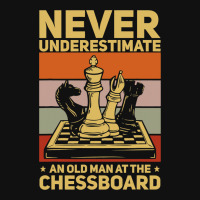 Chess Grandmaster An Old Man At The Chessboard Graphic T-shirt | Artistshot