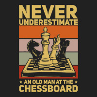 Chess Grandmaster An Old Man At The Chessboard Basic T-shirt | Artistshot