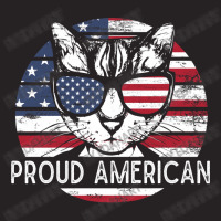 Us Flag Cat 4th Of July Proud And Independent Cat Of United States Of Vintage Cap | Artistshot